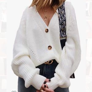 Button down sweater - size small - brand new!